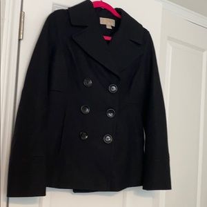 Black MICHAEL Michael Kors Wool Peacoat